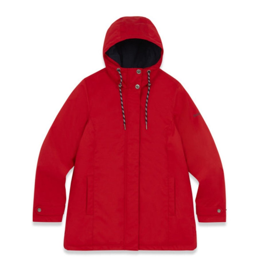 MOUSQUETON Ponant Waterproof Parka In Red | Collen And Clare New