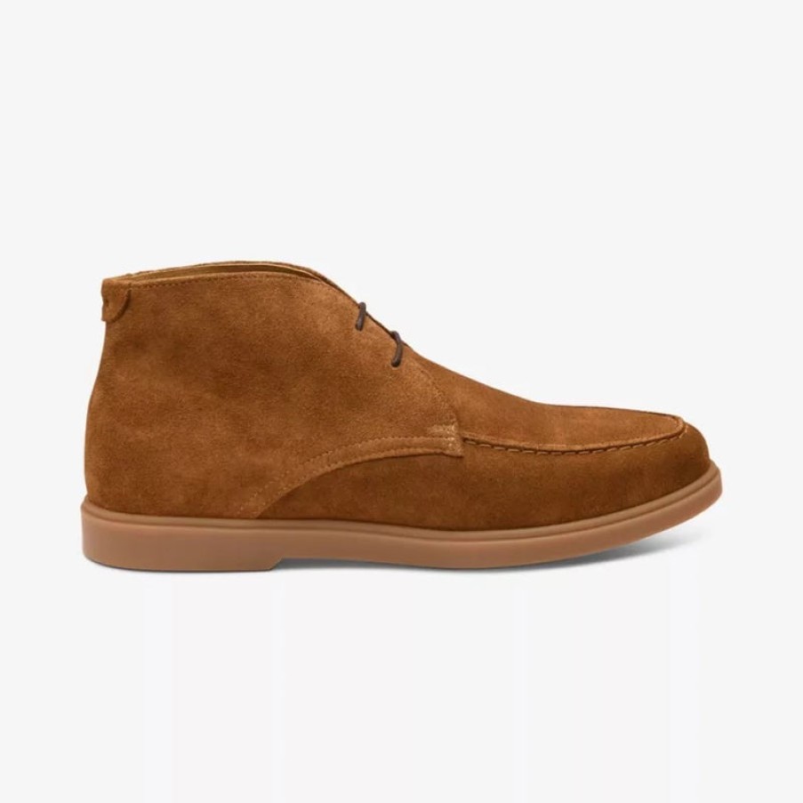 LOAKE Amalfi Suede Chukka Boots In Chestnut | Collen & Clare Clearance