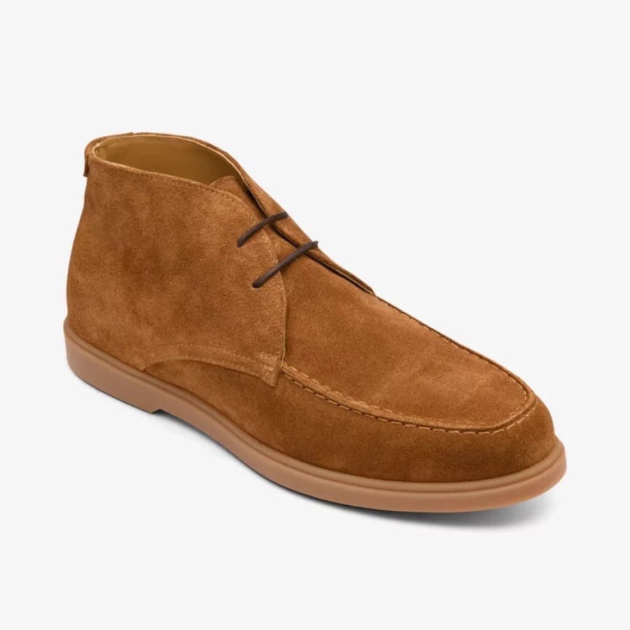 LOAKE Amalfi Suede Chukka Boots In Chestnut | Collen & Clare Clearance