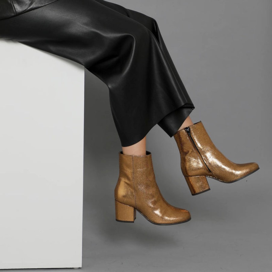 ESSKA Esska Rasa Boots In Dark Gold Hot