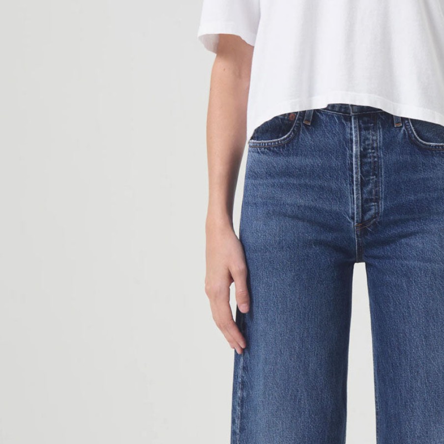 AGOLDE Ren High Rise Wide Leg Jeans In Control Online