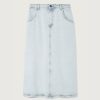 AMERICAN VINTAGE Joybird Denim Skirt In Winter Bleached Best