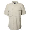 BARBOUR Lisle Safari Short Sleeve Shirt In Mist Clearance