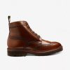 LOAKE Pegasus Derby Brogue Boots In Cedar | Collen & Clare Online