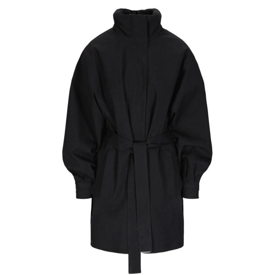 BRGN Rossby Coat In New Black | Collen And Clare Clearance