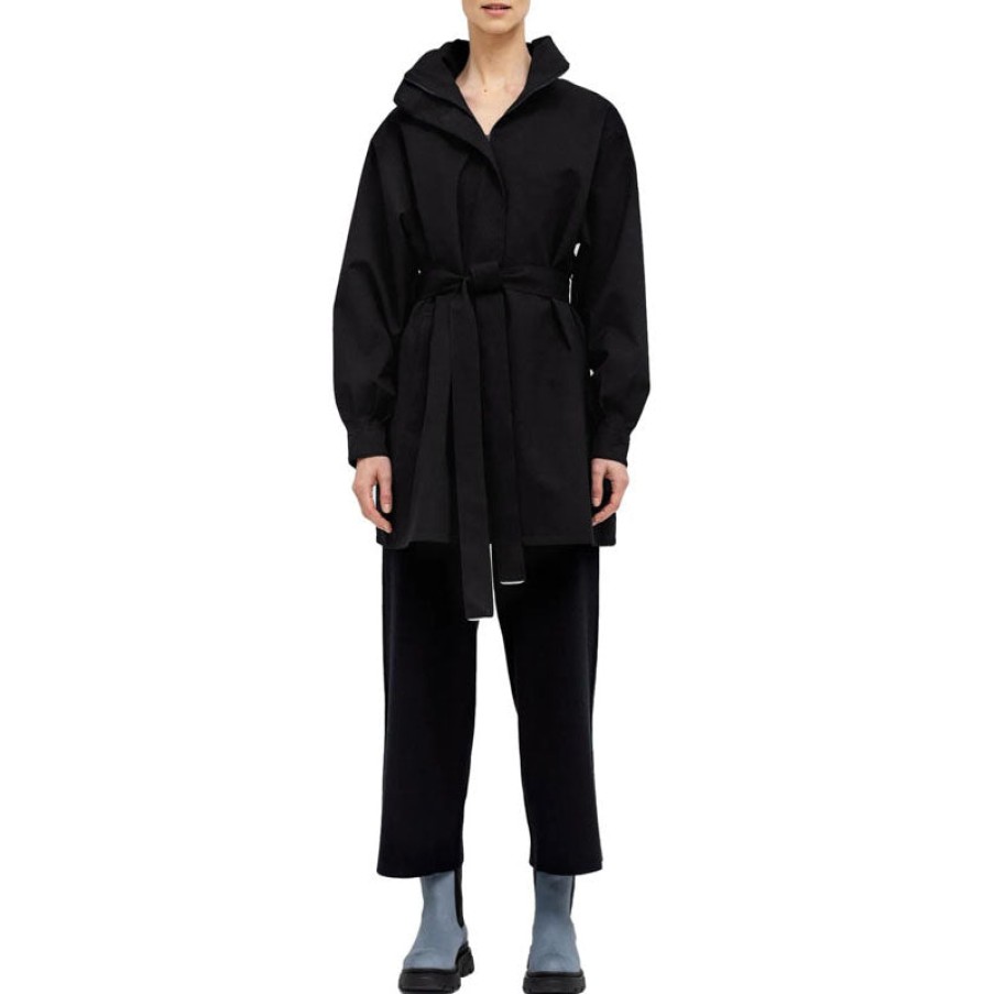 BRGN Rossby Coat In New Black | Collen And Clare Clearance