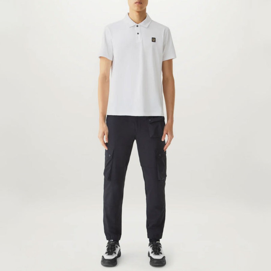 BELSTAFF Monitor Polo Shirt In White Clearance