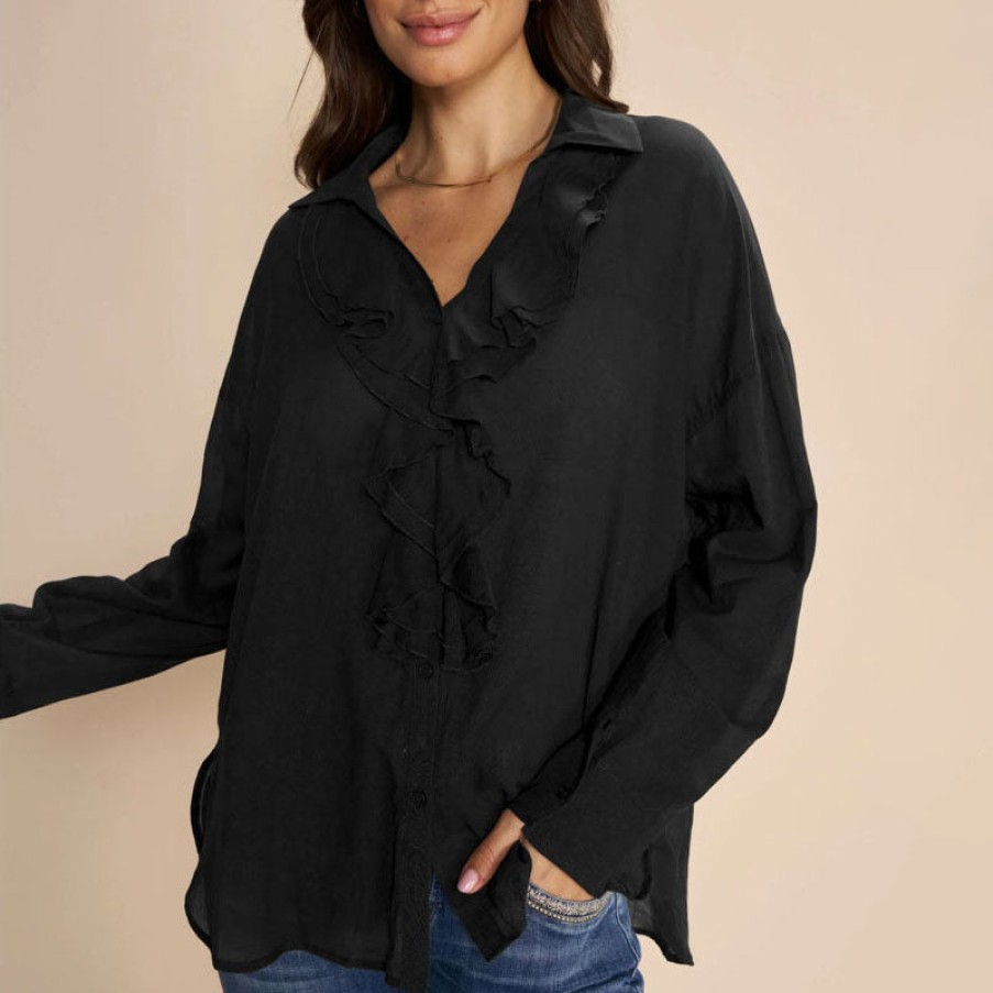 MOS MOSH Mmjelena Voile Shirt In Black Online