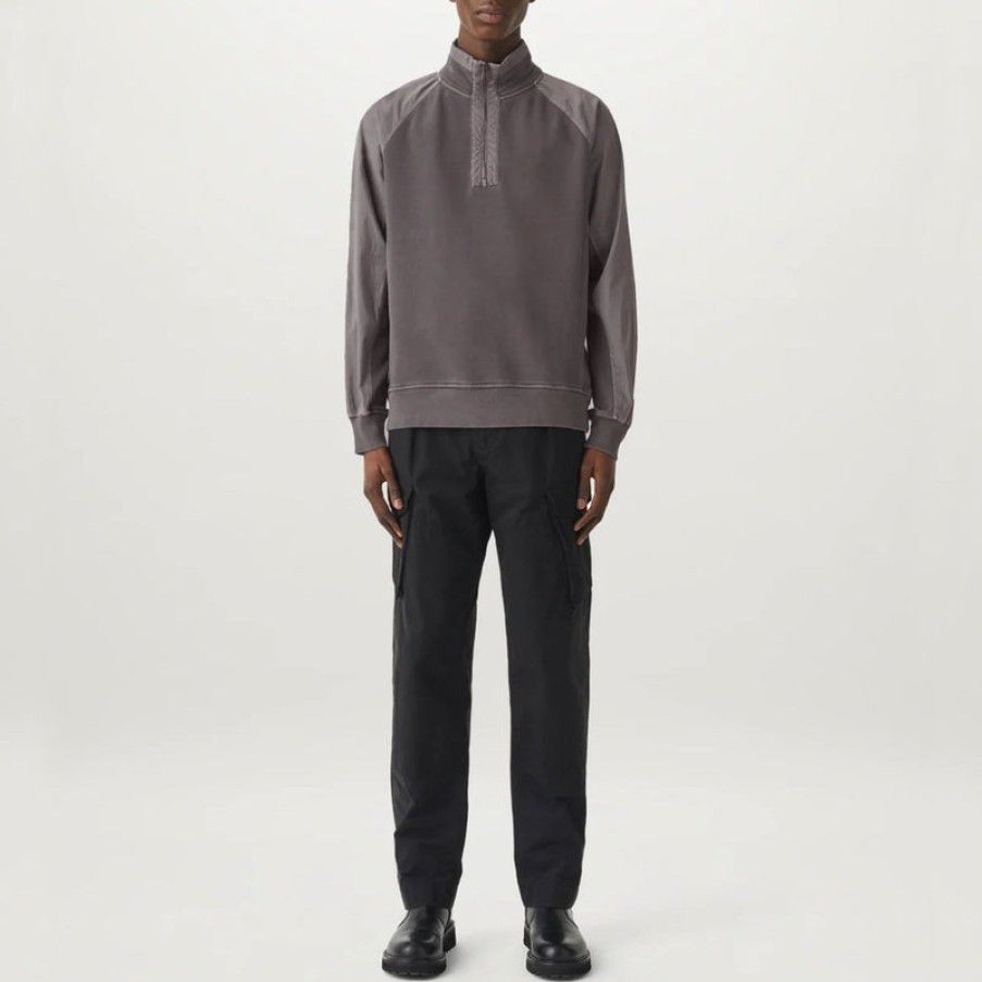 BELSTAFF Clifton Quarter Zip Sweatshirt In Slate | Collen & Clare Best