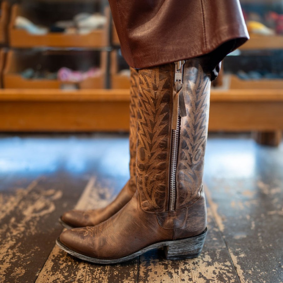 MEXICANA Razz Cowboy Boots In Chocolate | Collen & Clare Hot