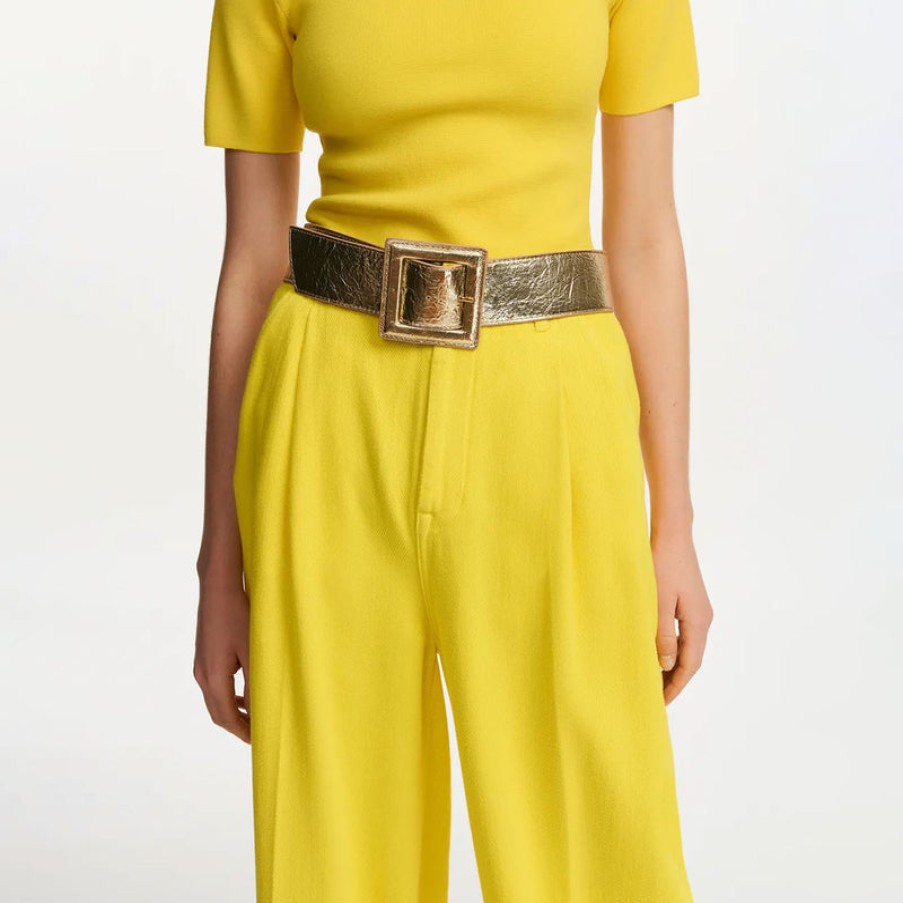 ESSENTIEL ANTWERP Fumigate Waist Belt In Gold Clearance