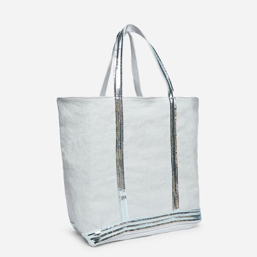 VANESSA BRUNO Cabas L Bag In Limestone Wholesale