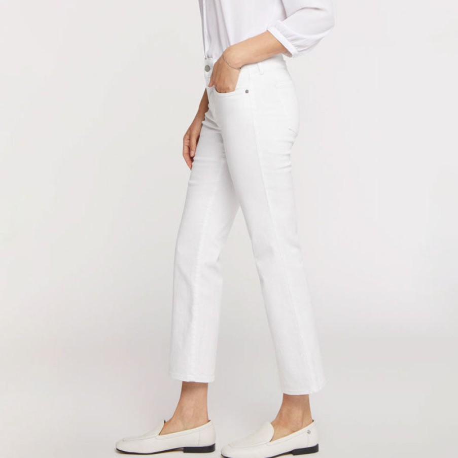 NYDJ Marilyn Straight Ankle Jeans In Optic White | Collen & Clare New