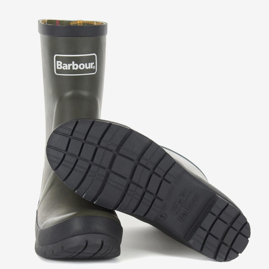 BARBOUR Banbury Welly Boots In Olive | Collen & Clare Hot