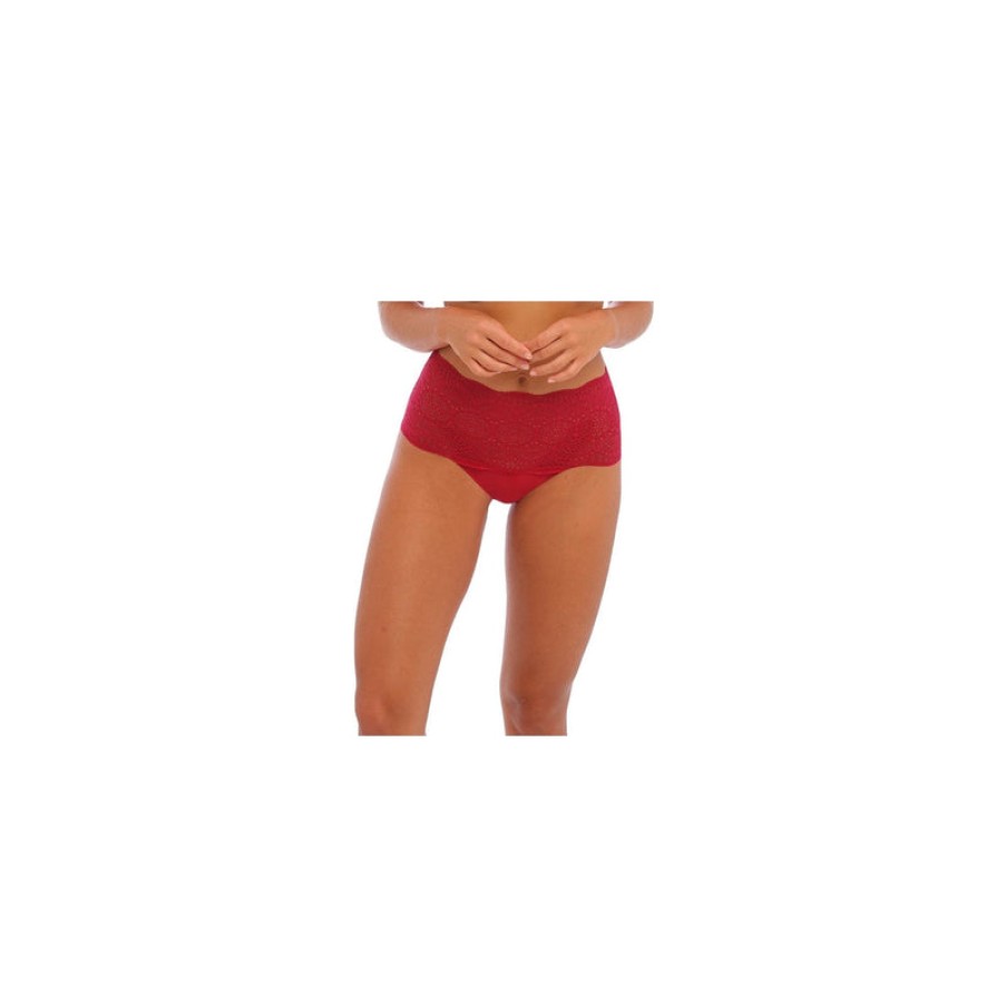 FANTASIE Lace Ease Full Briefs In Red | Collen And Clare Clearance