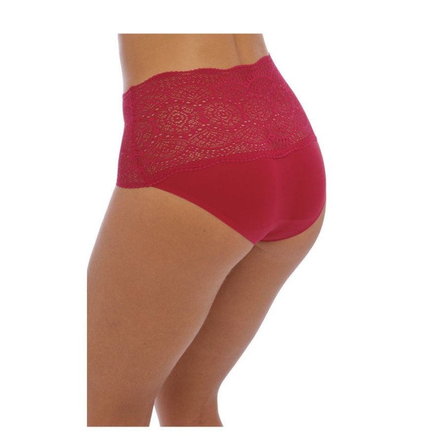 FANTASIE Lace Ease Full Briefs In Red | Collen And Clare Clearance