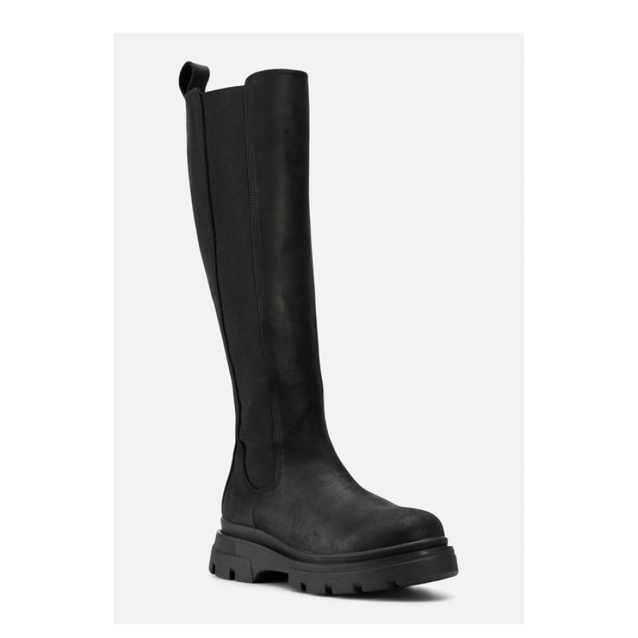 BRGN Slim High Boots In New Black | Collen And Clare Best