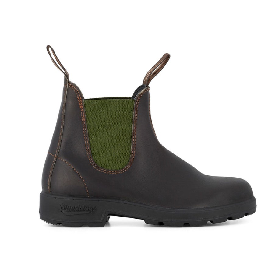 BLUNDSTONE 519 Leather Boots In Stout Brown/Olive | Collen & Clare Hot