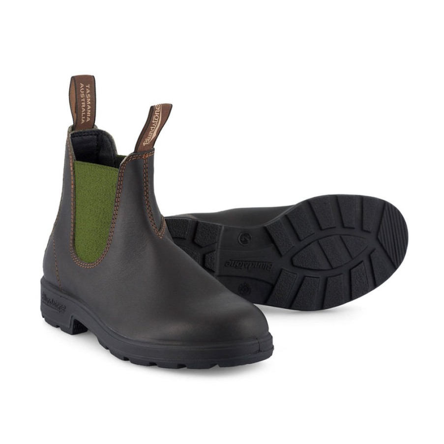 BLUNDSTONE 519 Leather Boots In Stout Brown/Olive | Collen & Clare Hot