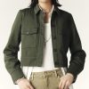 BA&SH Elia Jacket In Khaki Hot