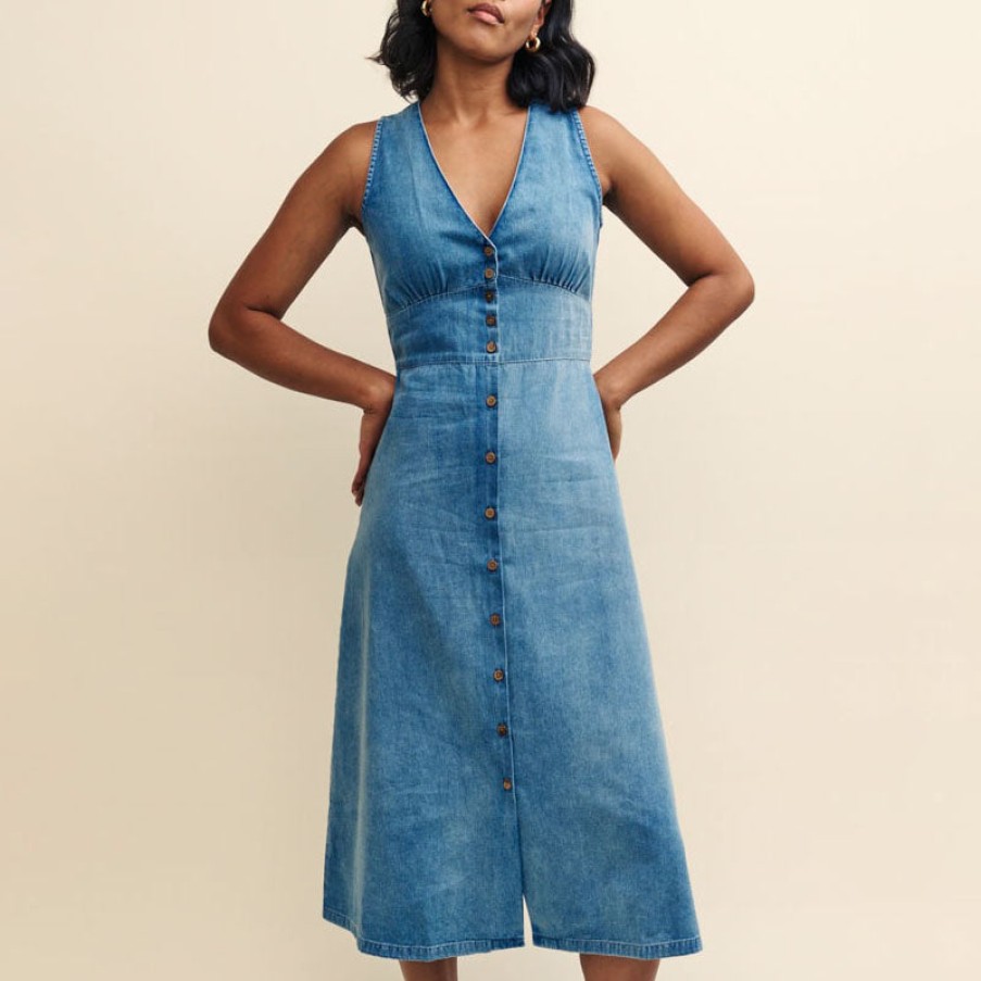 NOBODYS CHILD Nobody'S Child Sandra Denim Midi Dress In Blue Best