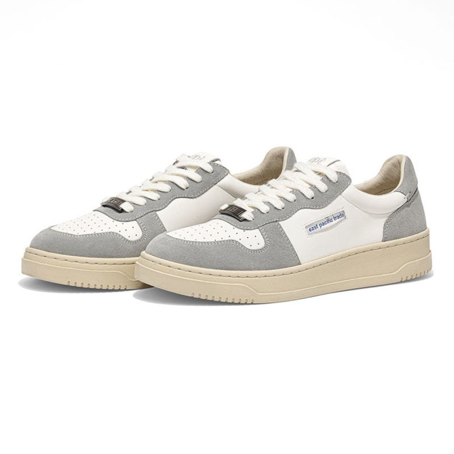 EAST PACIFIC TRADE Court Sneakers In Grey/White Wholesale