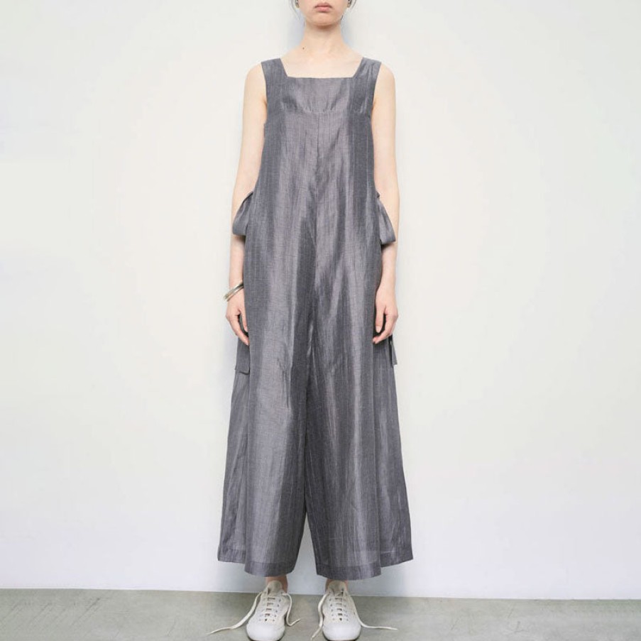 MEI MEIJ Wide Leg Jumpsuit In Rabbit Grey Hot