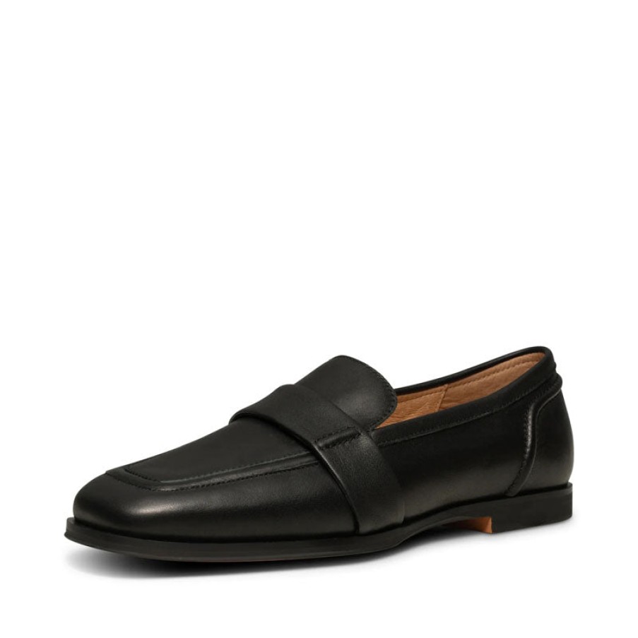 SHOE THE BEAR Erika Leather Saddle Loafer In Black Hot