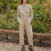 SEVENTY & MOCHI Amelia Jumpsuit In Sand Linen Wholesale