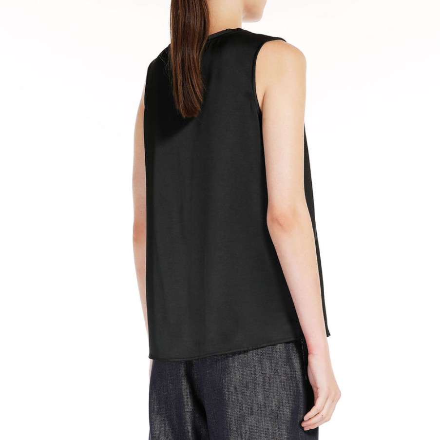 S MAXMARA Ester Sleeveless Top In Black | Collen & Clare Hot