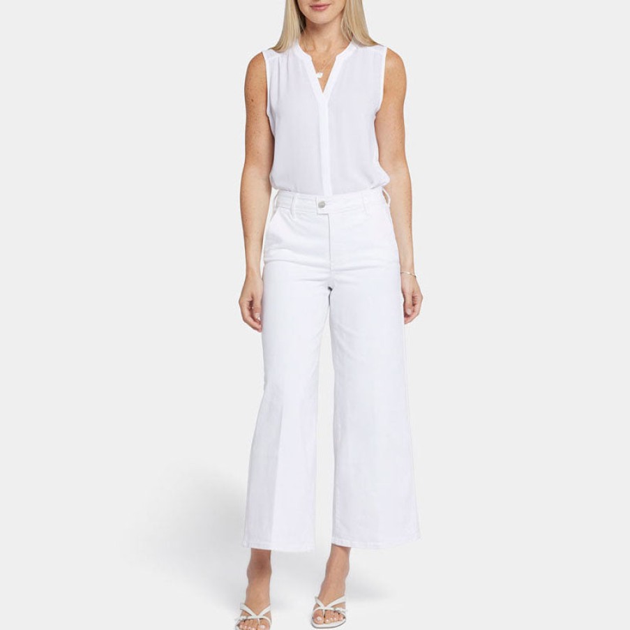 NYDJ Mona Wide Leg Jeans In Optic White Online