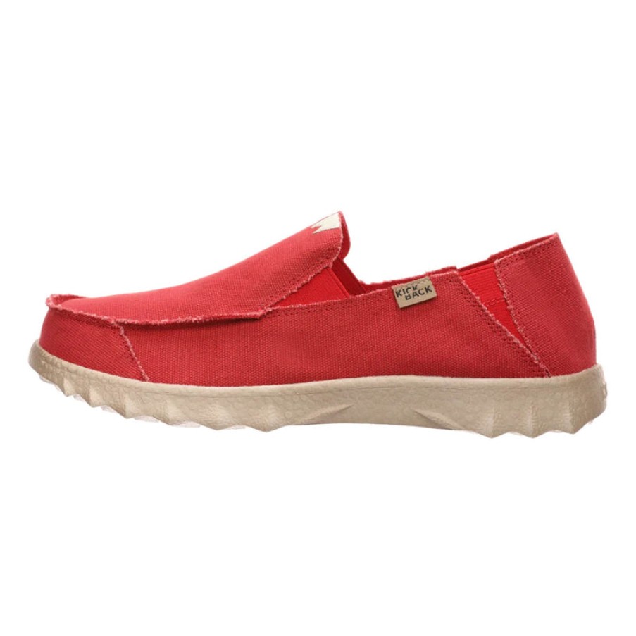 KICKBACK Kickback Couch Canvas Shoes In Red | Collen & Clare New