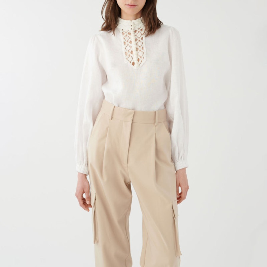 DEA KUDIBAL Trina Blouse In Natural White Hot