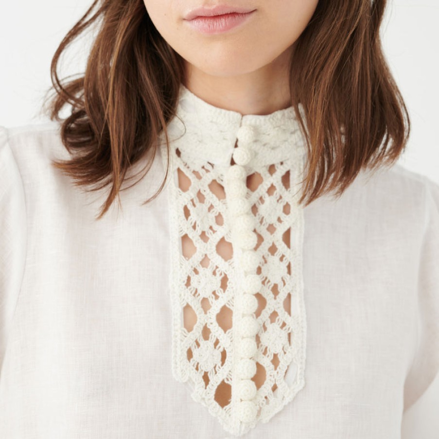 DEA KUDIBAL Trina Blouse In Natural White Hot