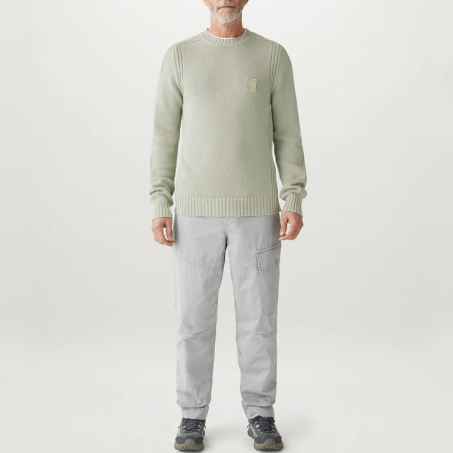 BELSTAFF Mineral Watch Crewneck Jumper In Aloe Wholesale