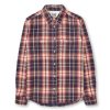 THE WORKERS CLUB Woven Check Shirt In Red/Blue Best