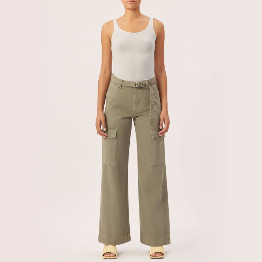 DL1961 Zoie Wide Leg Trousers In Light Coastal Plain | Collen & Clare Wholesale