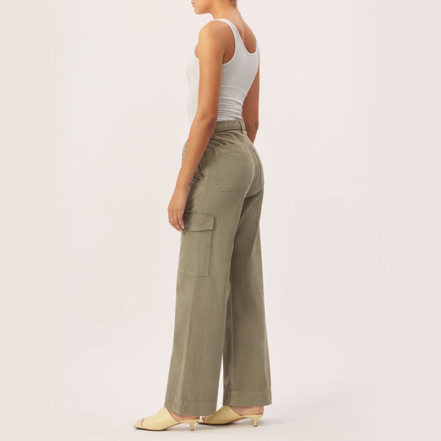 DL1961 Zoie Wide Leg Trousers In Light Coastal Plain | Collen & Clare Wholesale