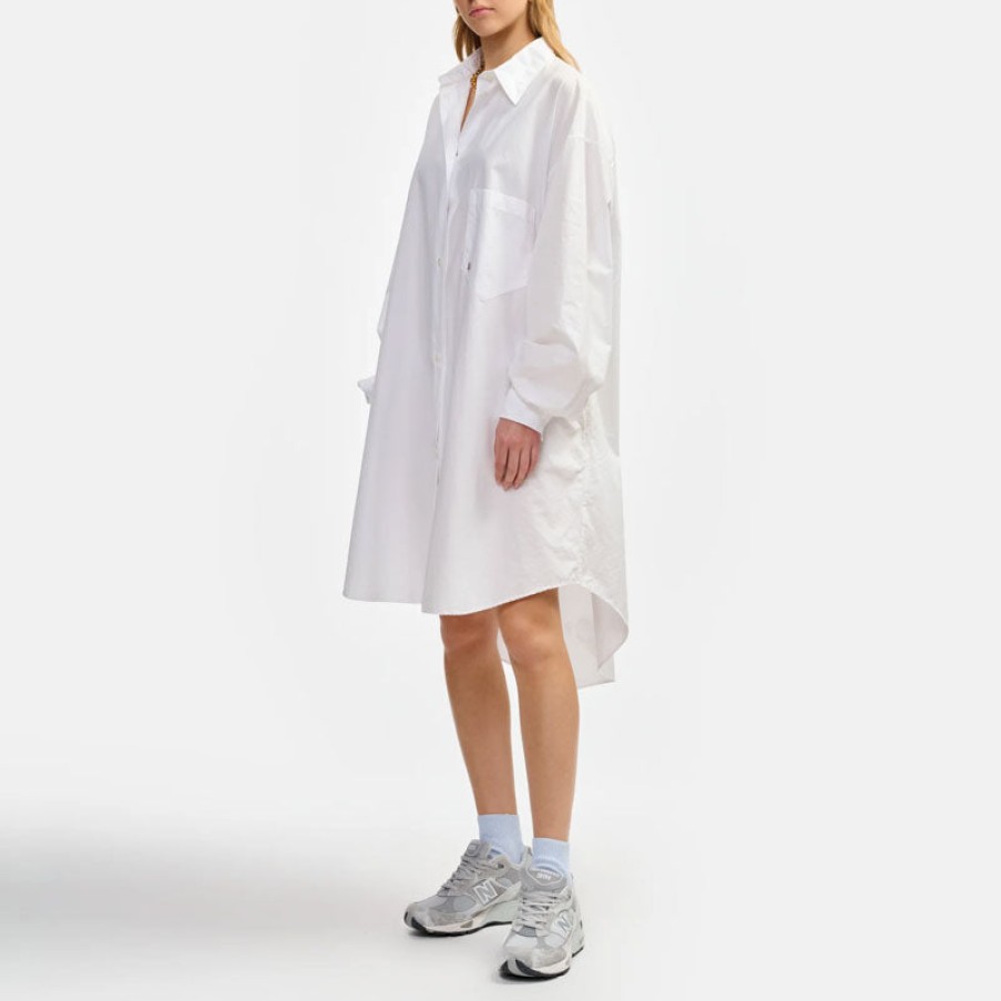 BELLEROSE Ganesh Oversized Shirt Dress In White Wholesale