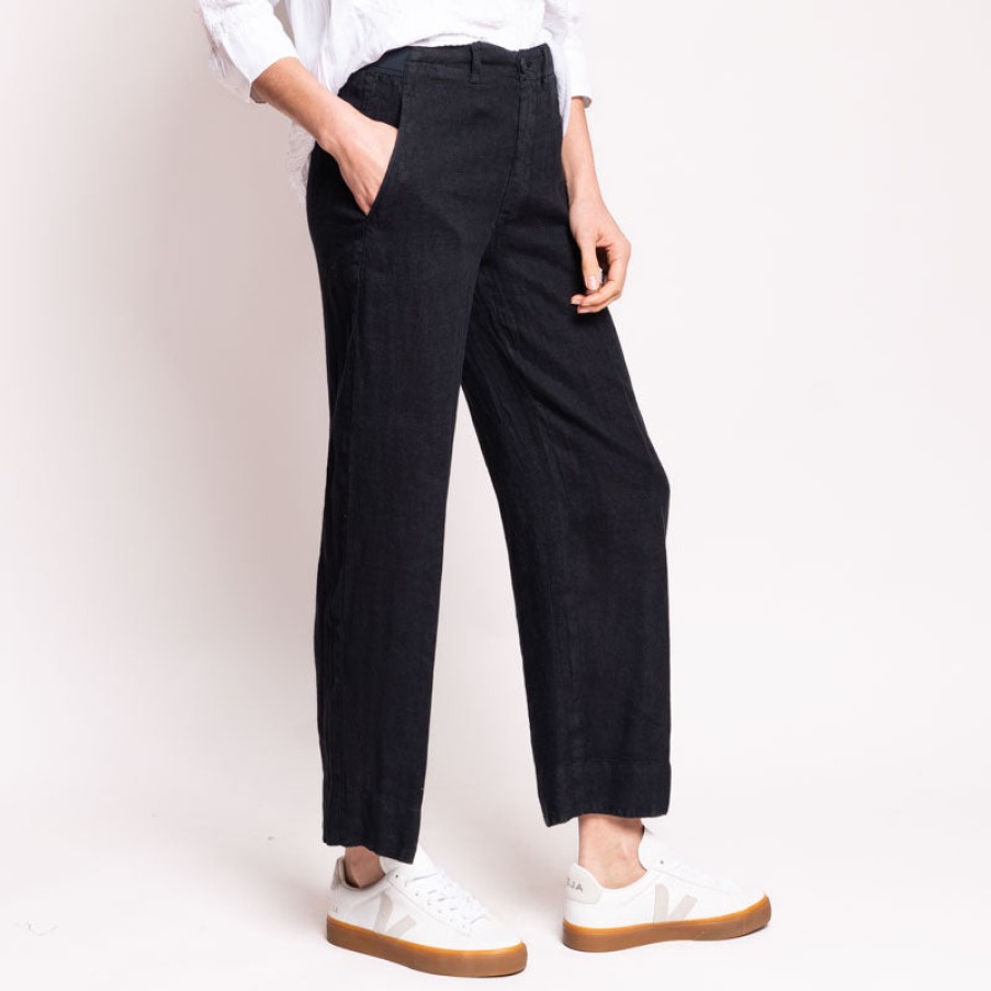 EUROPEAN CULTURE Smart Trousers In Dark Navy Online