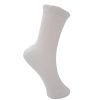 BLACK COLOUR Ariel Solid Socks In White Online