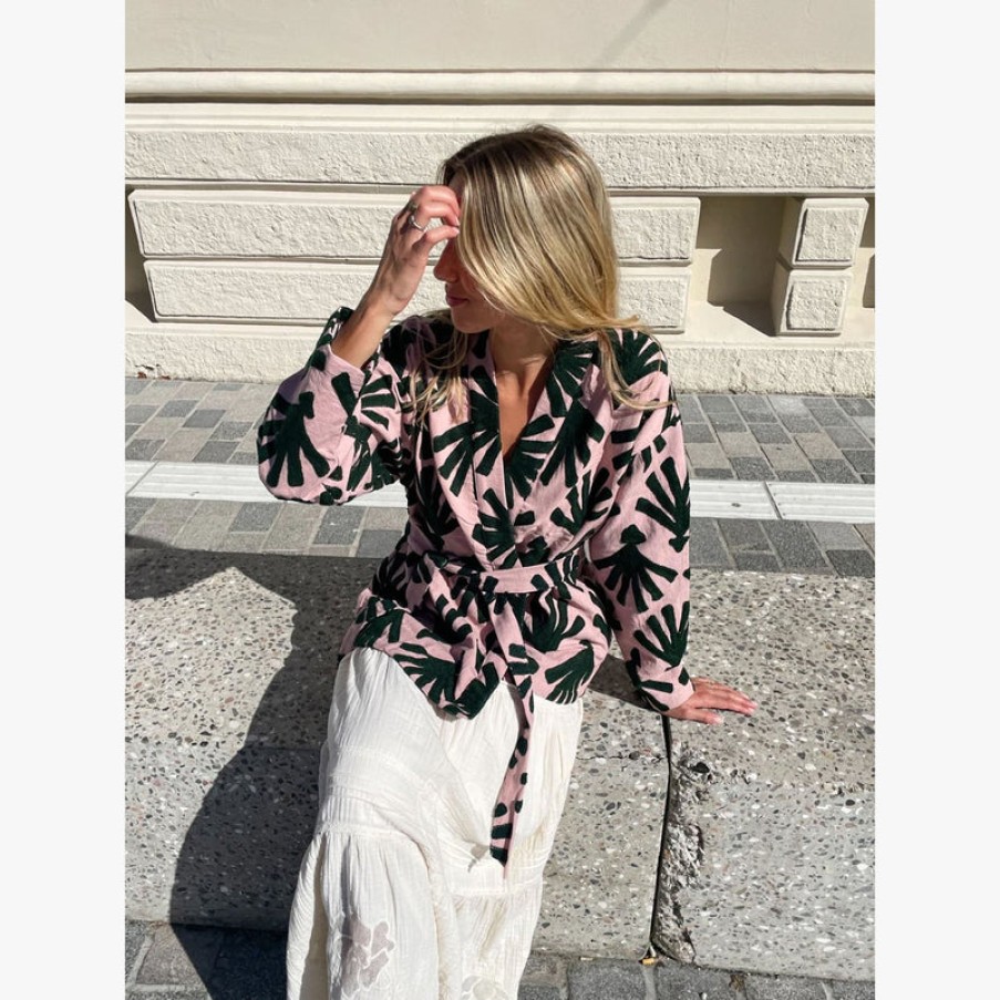 SISSEL EDELBO Marlene Suzani Jacket In Moss Grove | Collen & Clare Online