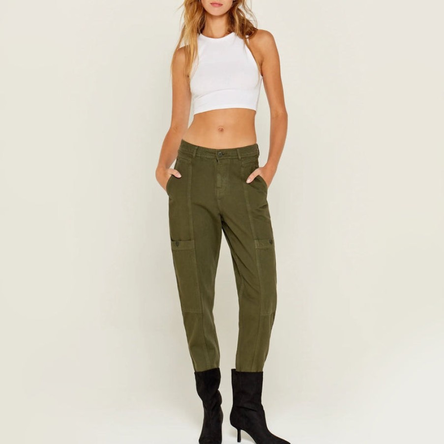 FIVE Marguerite Trousers In Khaki | Collen & Clare Online