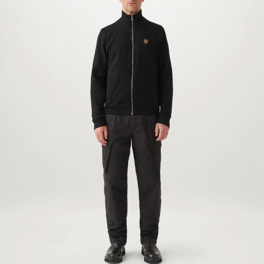 BELSTAFF Full Zip Sweatshirt In Black | Collen & Clare Hot