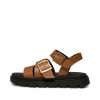 SHOE THE BEAR Rebecca Buckle Sandals In Cognac Clearance