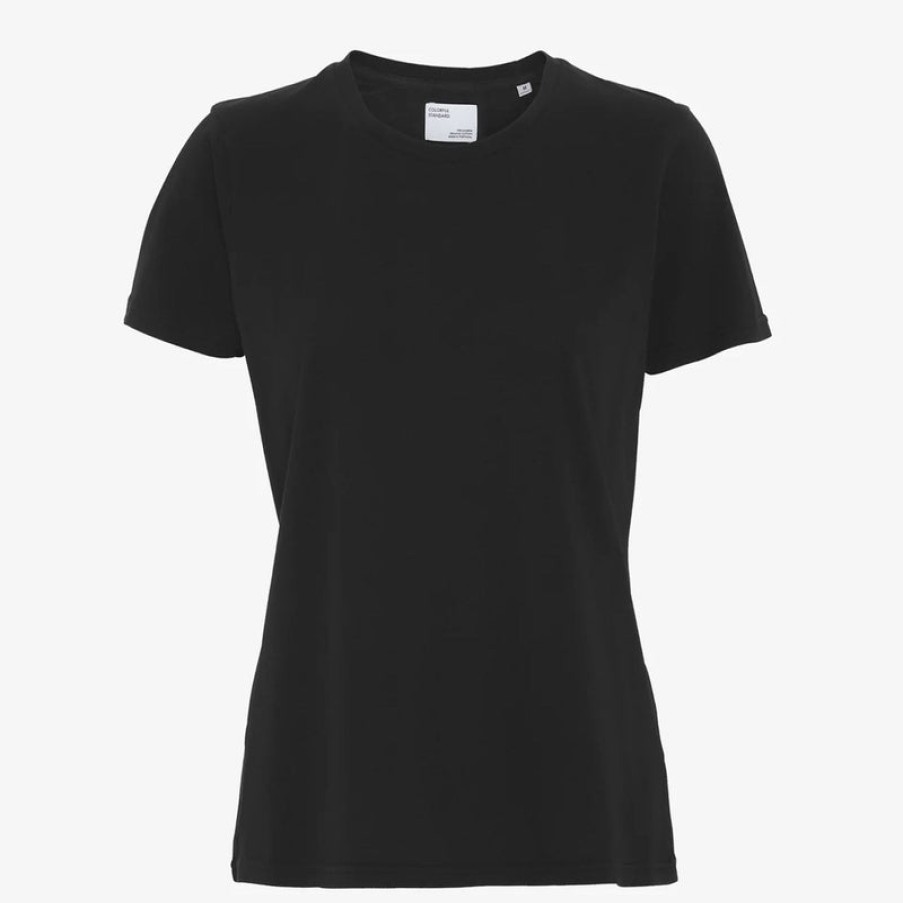 COLORFUL STANDARD Womens Light Organic T Shirt In Deep Black | Collen & Clare Wholesale