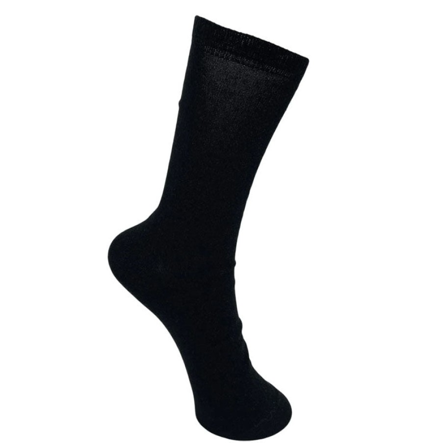 BLACK COLOUR Lurex Socks In Black Clearance