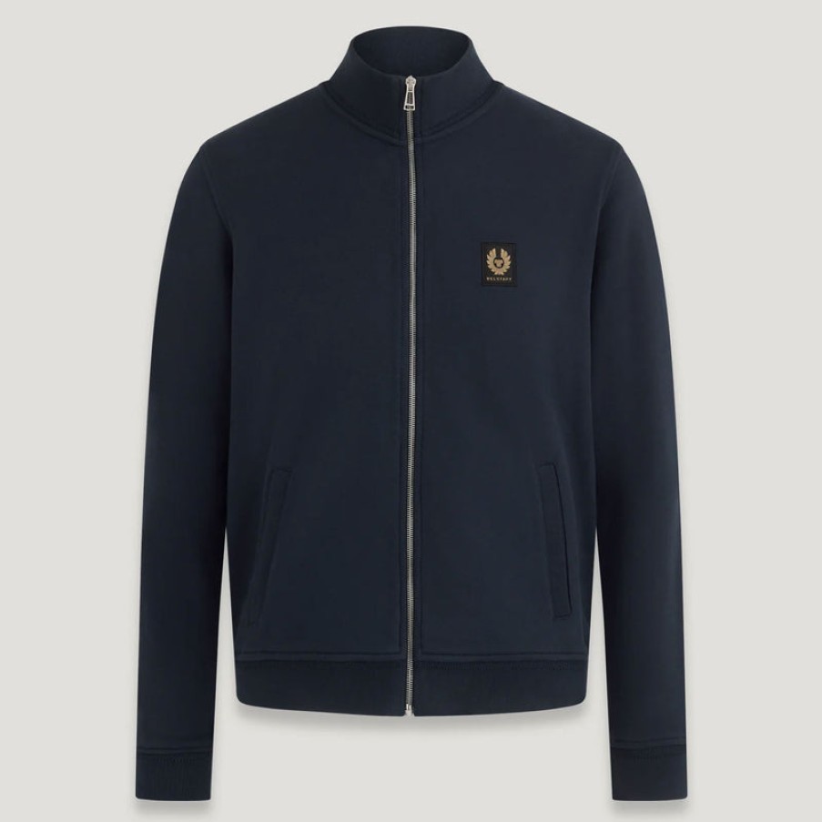 BELSTAFF Full Zip Sweatshirt In Dark Ink | Collen And Clare Online