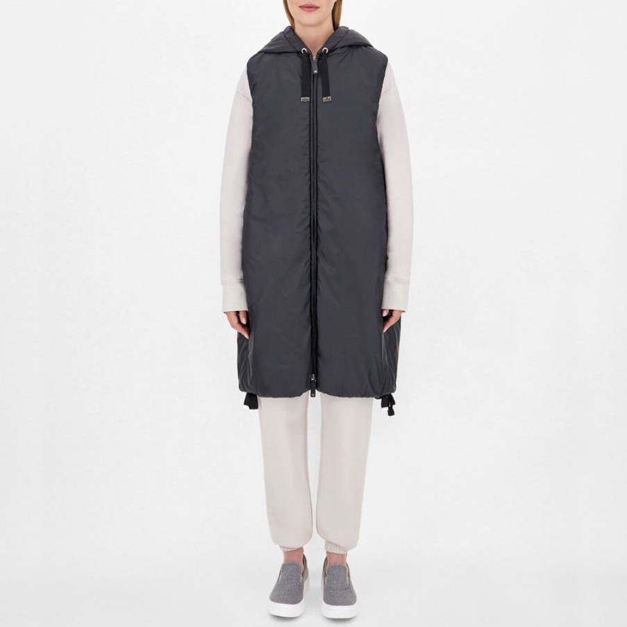 S MAXMARA Greengi Water-Resistant Technical Gilet In Black | Collen & Clare Online