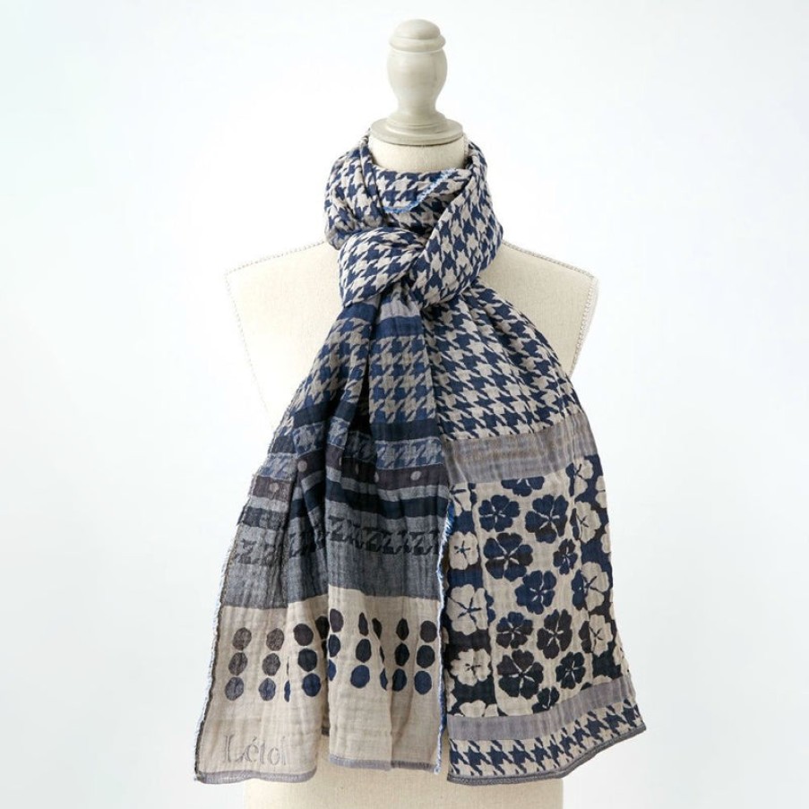 LETOL Paulette Scarf In Marine New